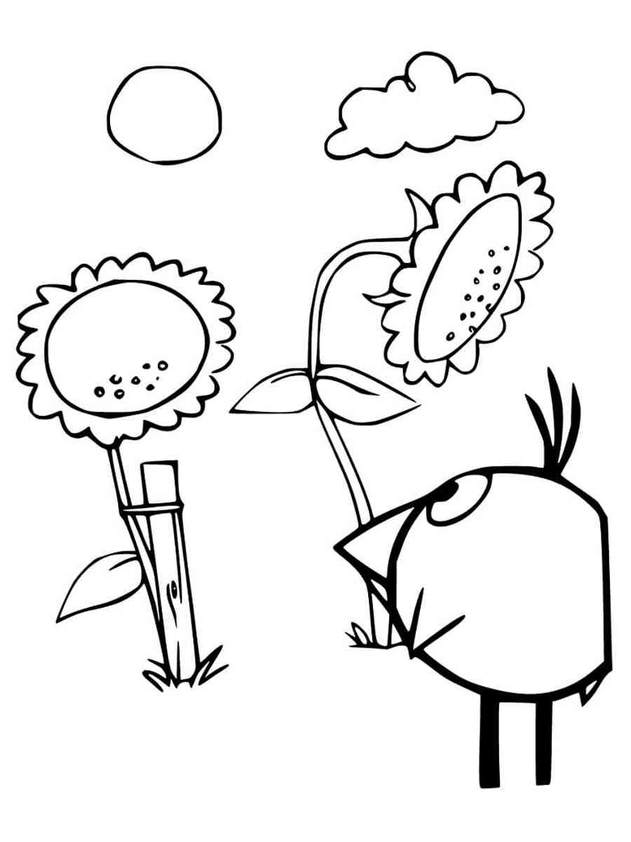 Peep and the big wide world coloring pages