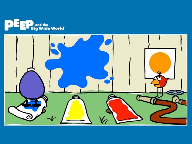 Peep and the big wide world paint splat on the app store