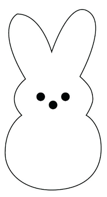 Peep bunny template easter bunny crafts spring easter crafts easter preschool