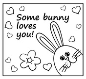 Easter bunny coloring pages free printable pictures