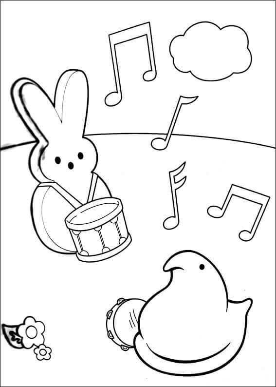 Free peeps coloring pages printable pdf