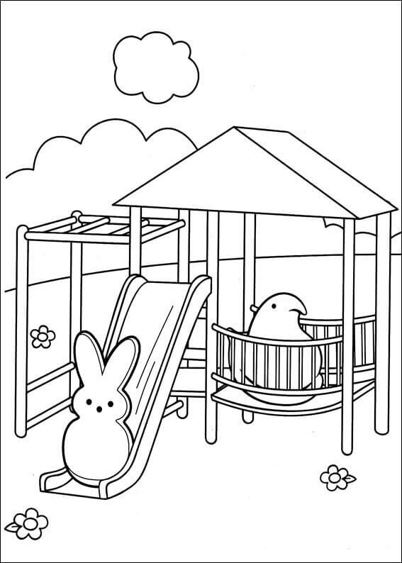 Free printable peeps coloring pages