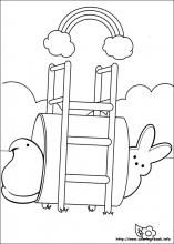 Marshmallow peeps coloring pages on coloring