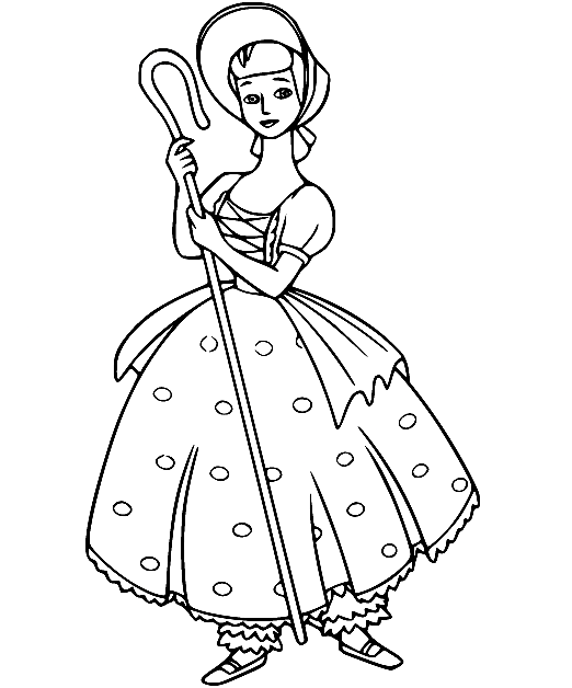Bo peep coloring pages printable for free download