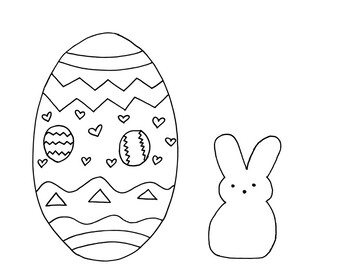 Peeps easter coloring pages by miss katys shop tpt
