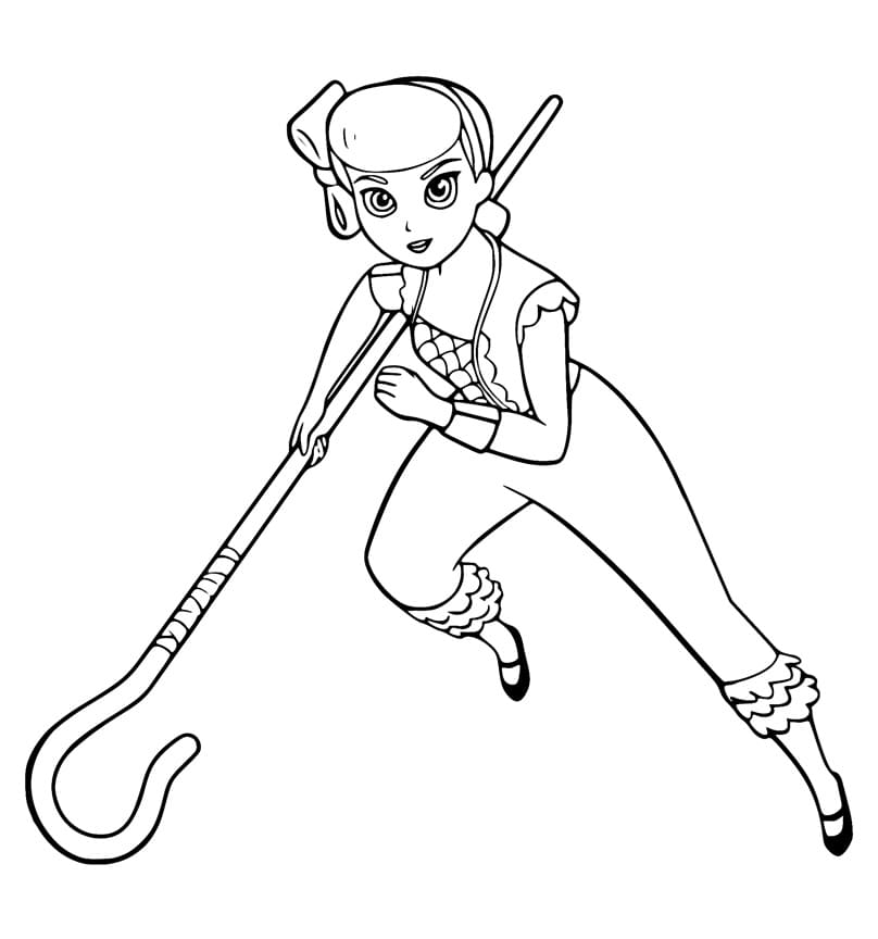 Toy story bo peep coloring page