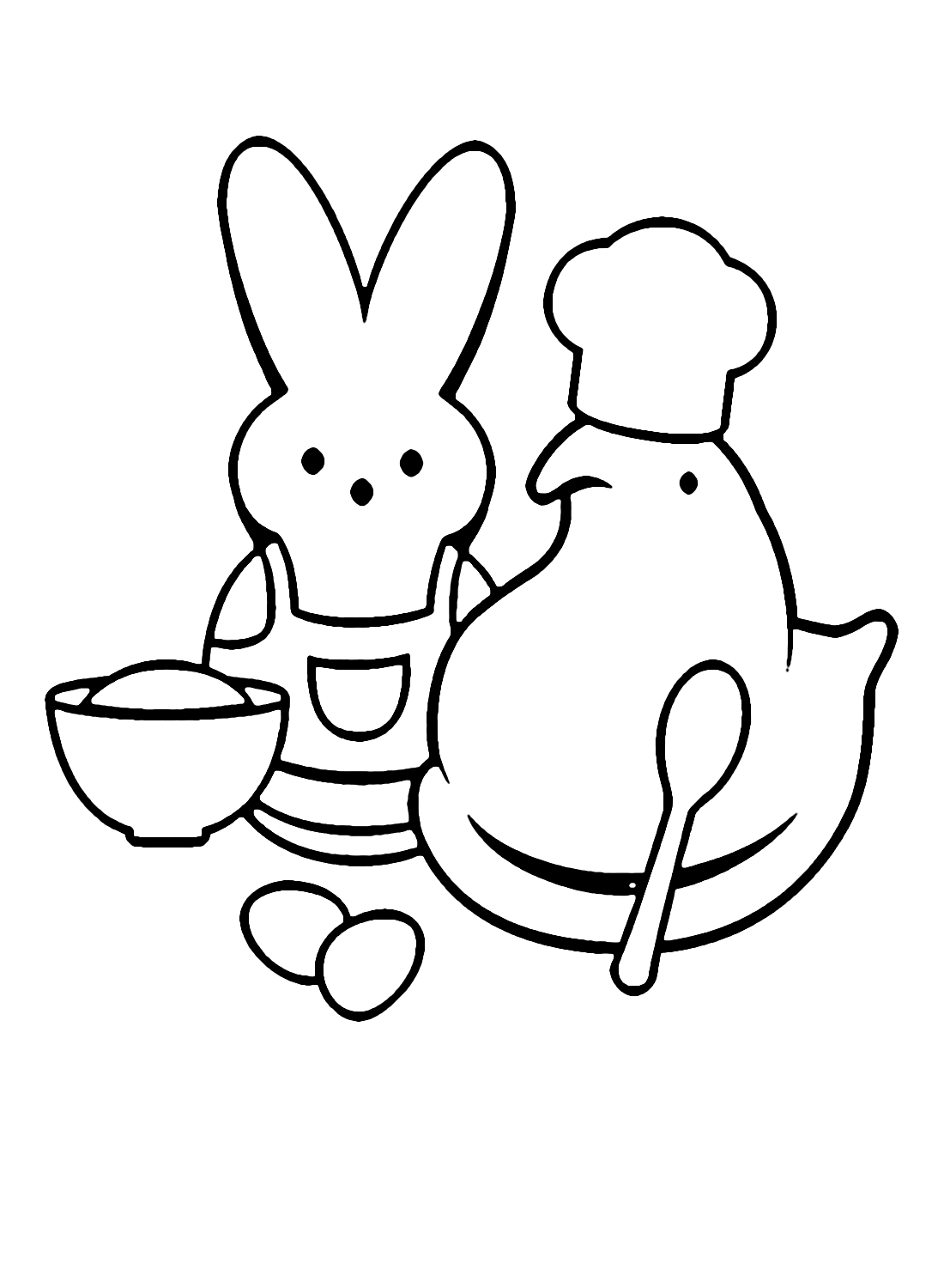 Peeps coloring pages printable for free download
