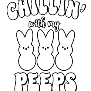 Peeps coloring pages printable for free download
