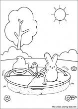 Marshmallow peeps coloring pages on coloring
