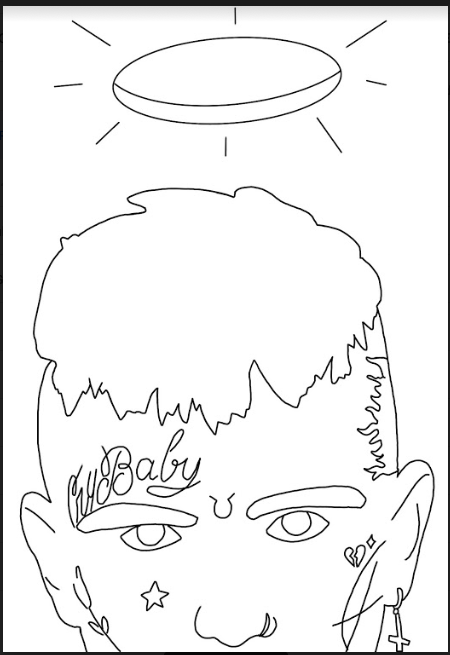 Lil peep coloring pages rlilpeep