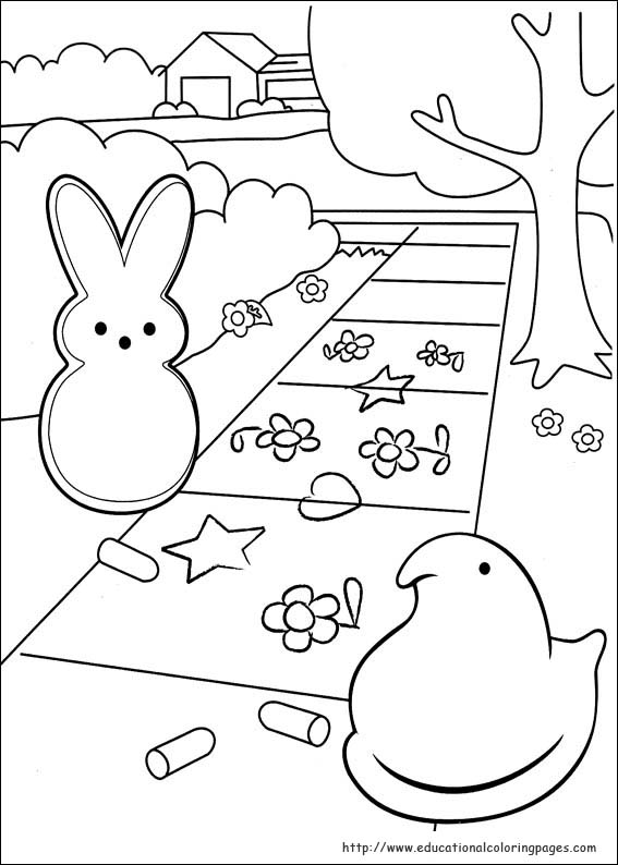 Peeps coloring pages