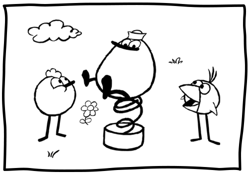 Quack on a spring coloring pages parents peep