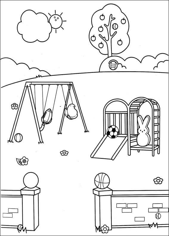 Free printable peeps coloring pages