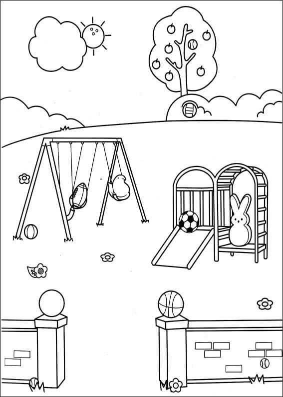 Colorful peeps coloring pages