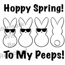 Peeps treat tags and coloring sheet printables