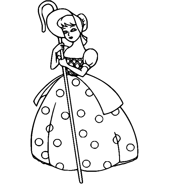 Bo peep coloring pages printable for free download