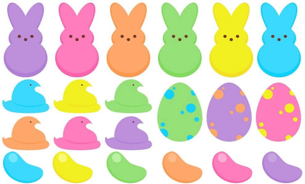 Easter peeps coloring images bunny coloring pages easter peeps coloring pages to print