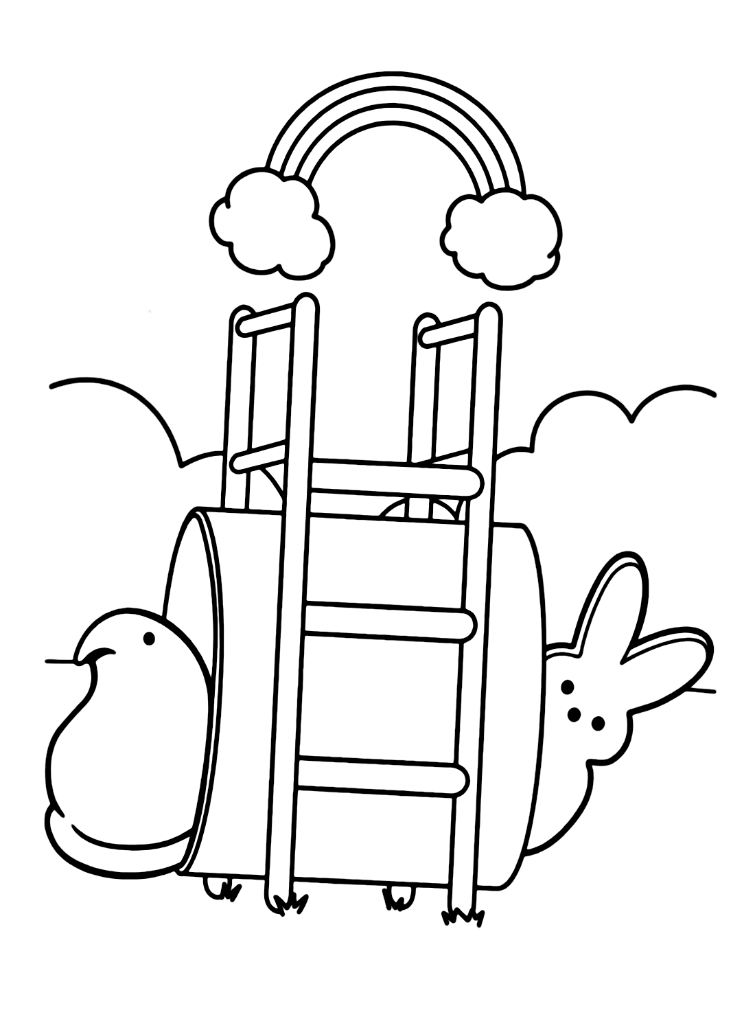 Peeps coloring pages printable for free download