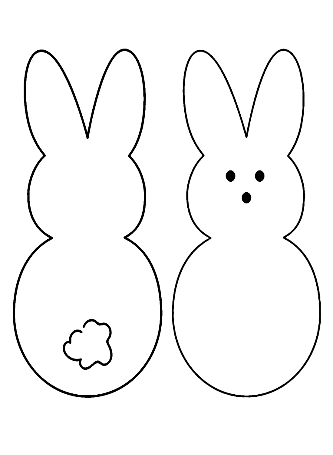 Peeps coloring pages