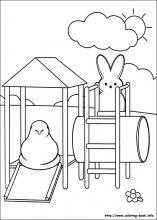 Marshmallow peeps coloring pages on coloring