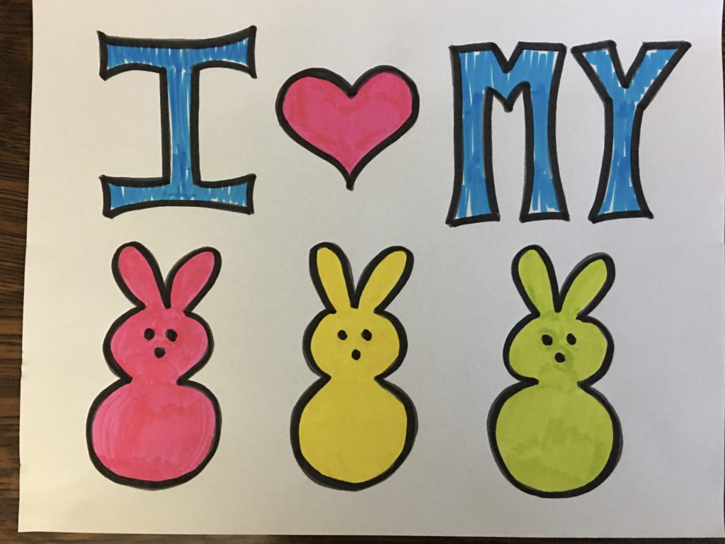 I love my peeps â coloring page toddler activities games crafts