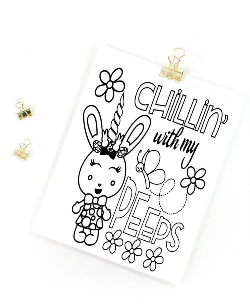 Printable happy easter coloring pages