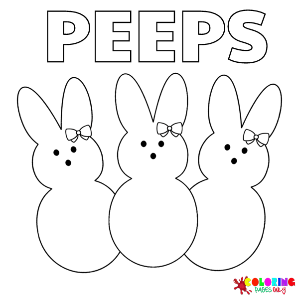 Peeps coloring pages