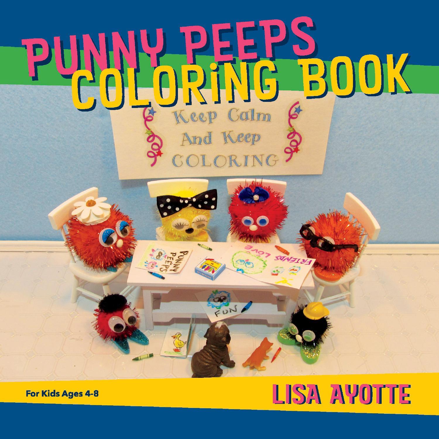 Punny peeps coloring book for kids ages