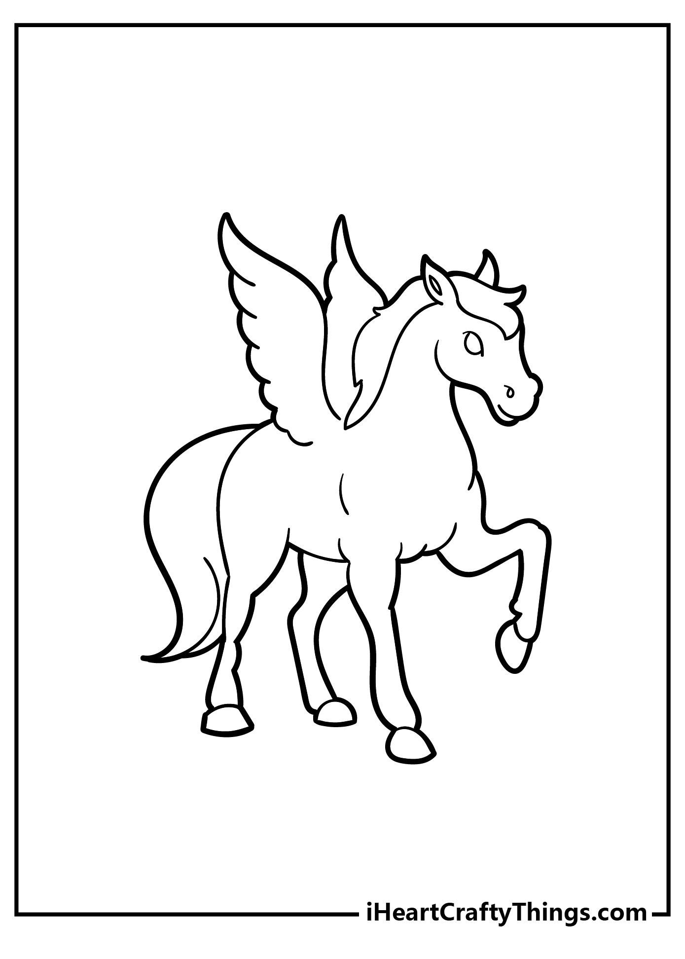 Pegasus coloring pages free printables