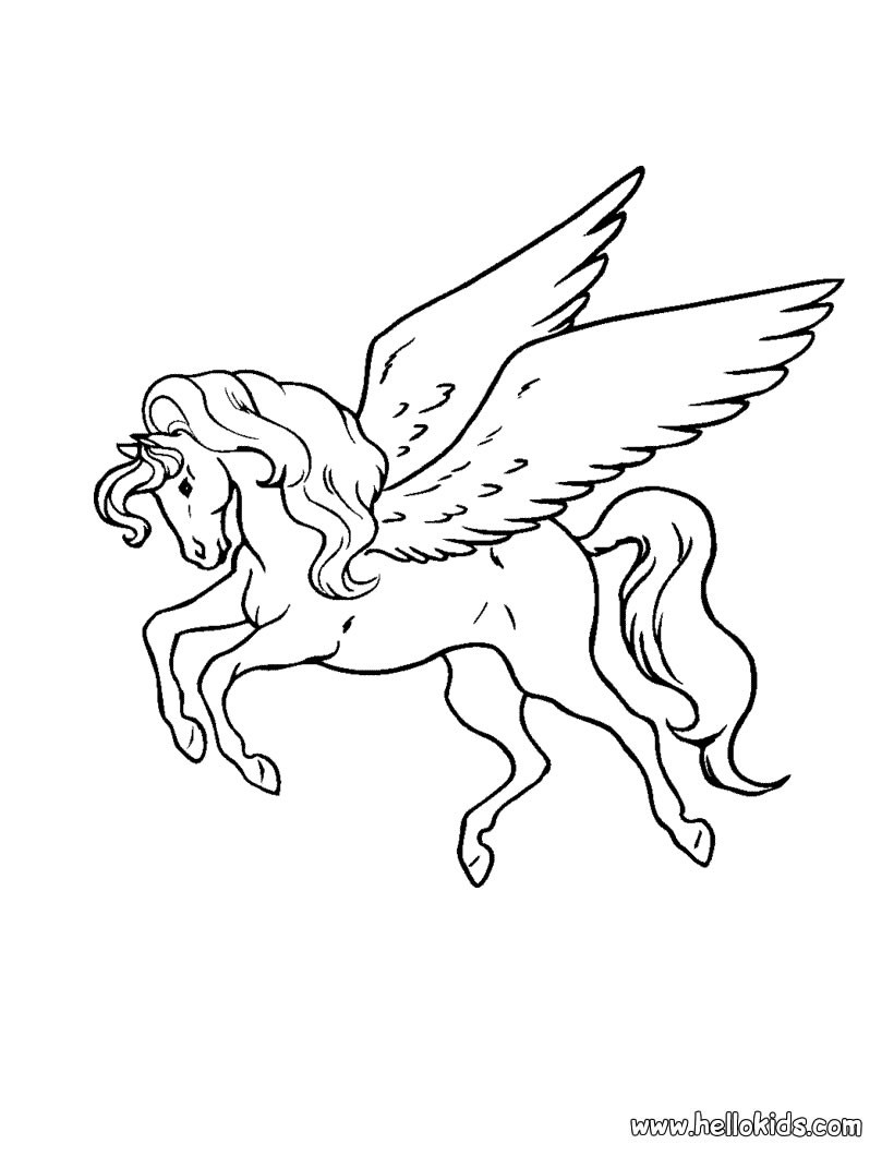 Pegasus coloring pages