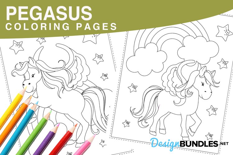 Pegasus coloring pages