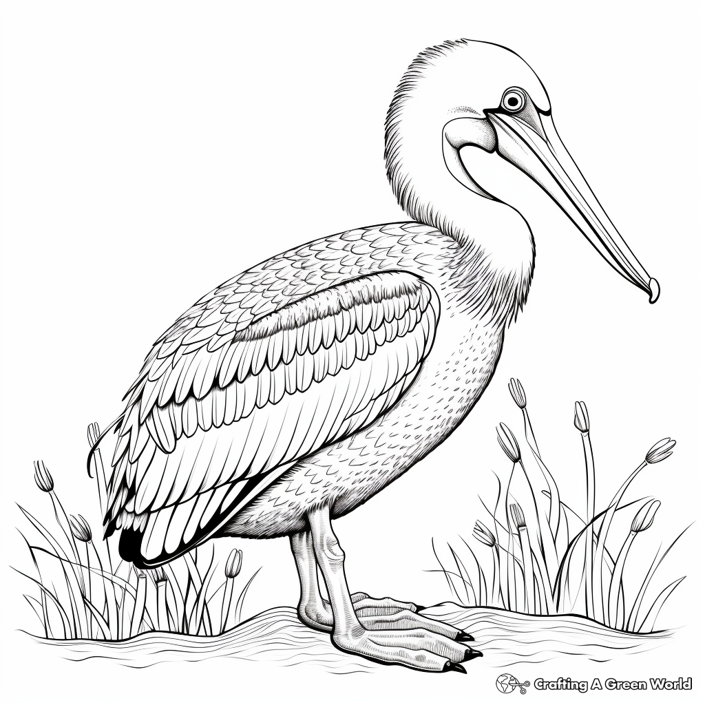Pelican coloring pages