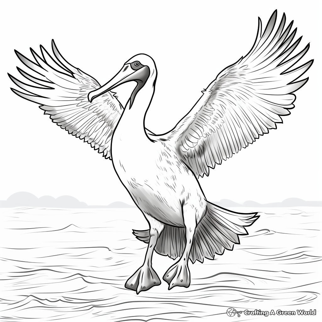 Pelican coloring pages