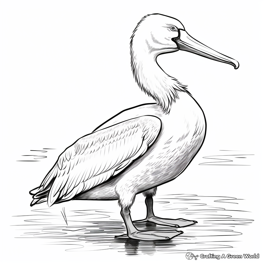 Pelican coloring pages