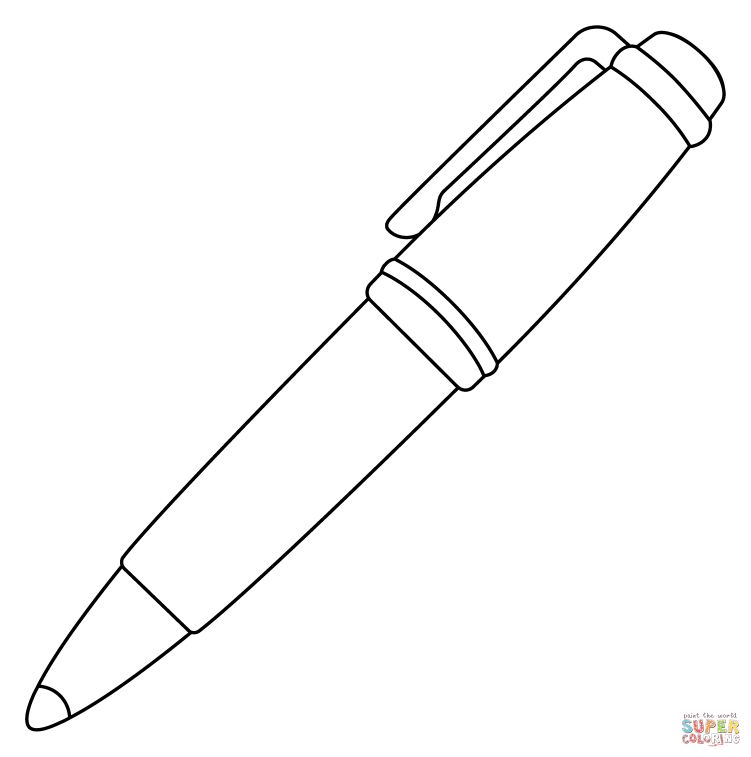 Pen emoji coloring page free printable coloring pages
