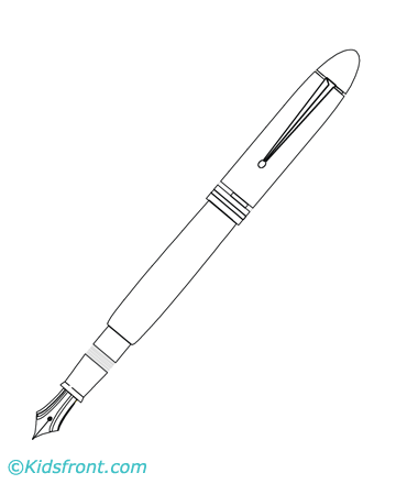 Pen coloring pages printable