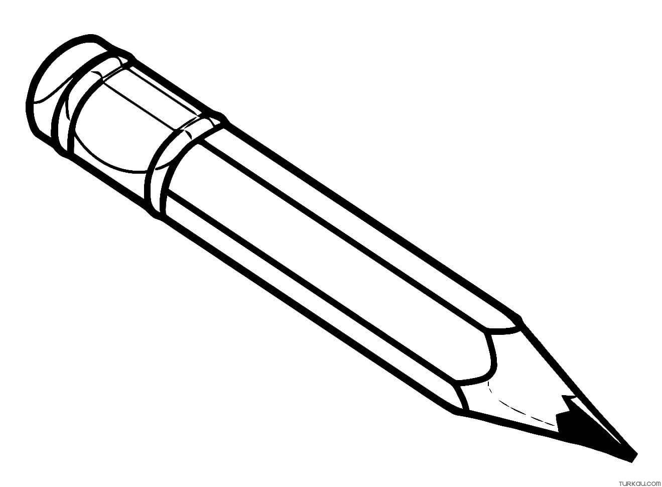 Pen coloring page for girl