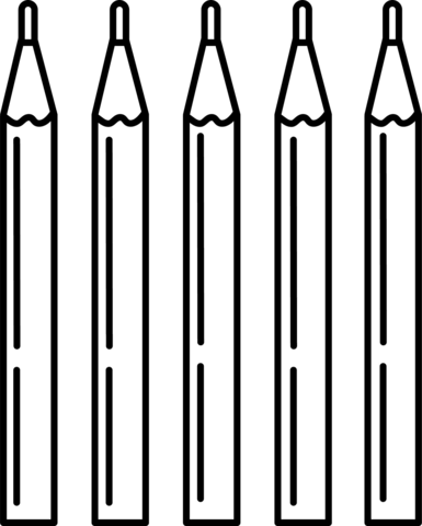 Colored pencils coloring page free printable coloring pages