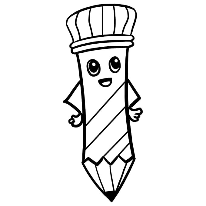 Pencil coloring pages printable for free download
