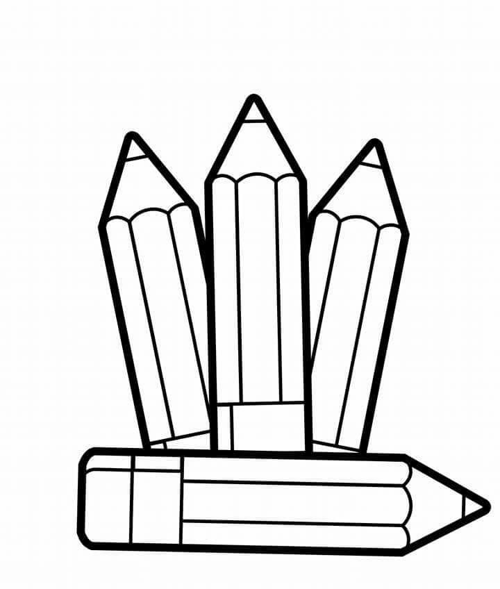 Pencil coloring pages printable for free download