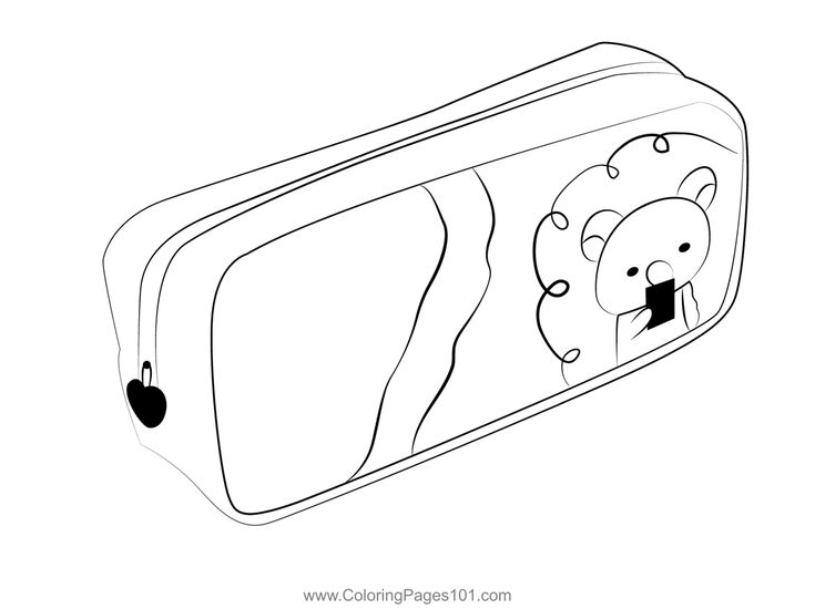Rilakkuma pencil case coloring page pencil case coloring pages printable coloring