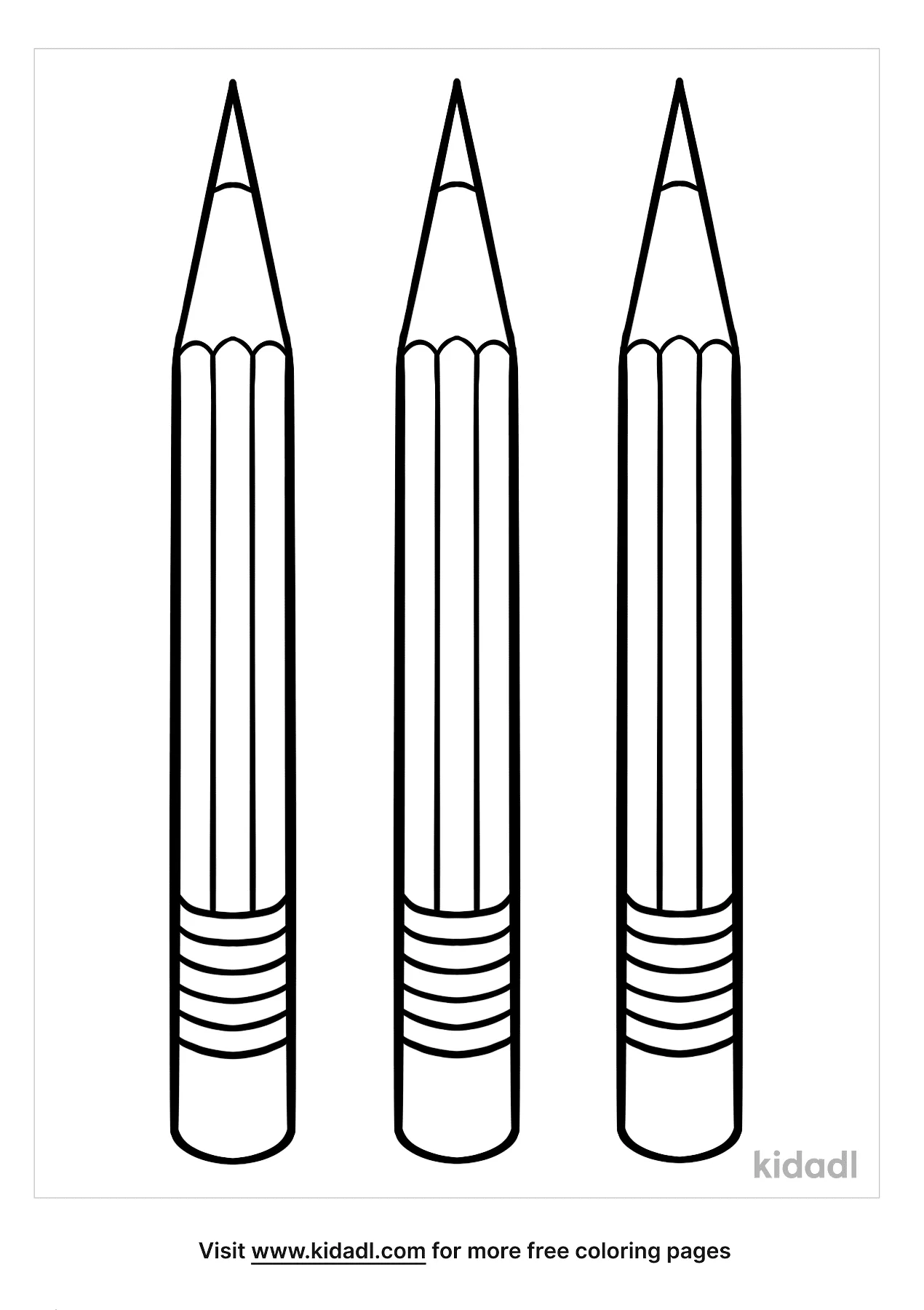 Free pencil coloring page coloring page printables