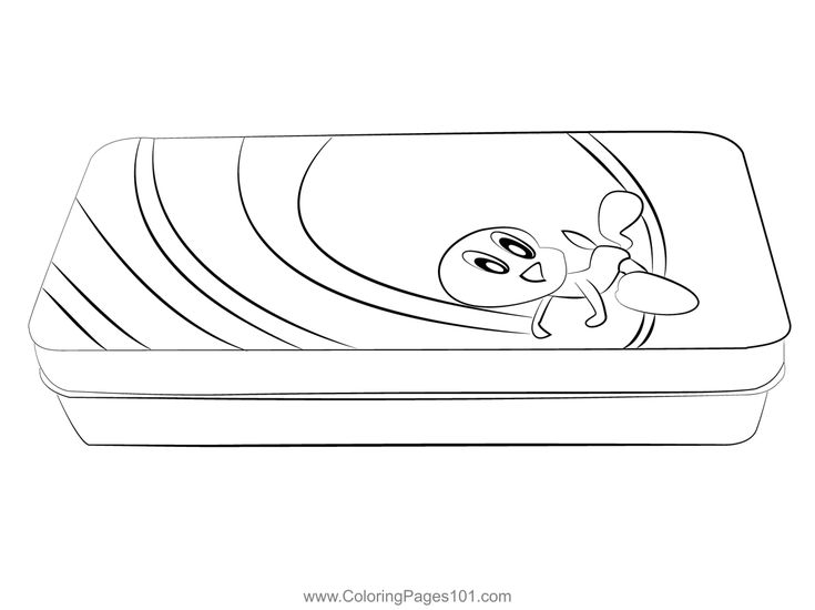 Pencil box colorg page pencil boxes colorg pages prtable colorg pages