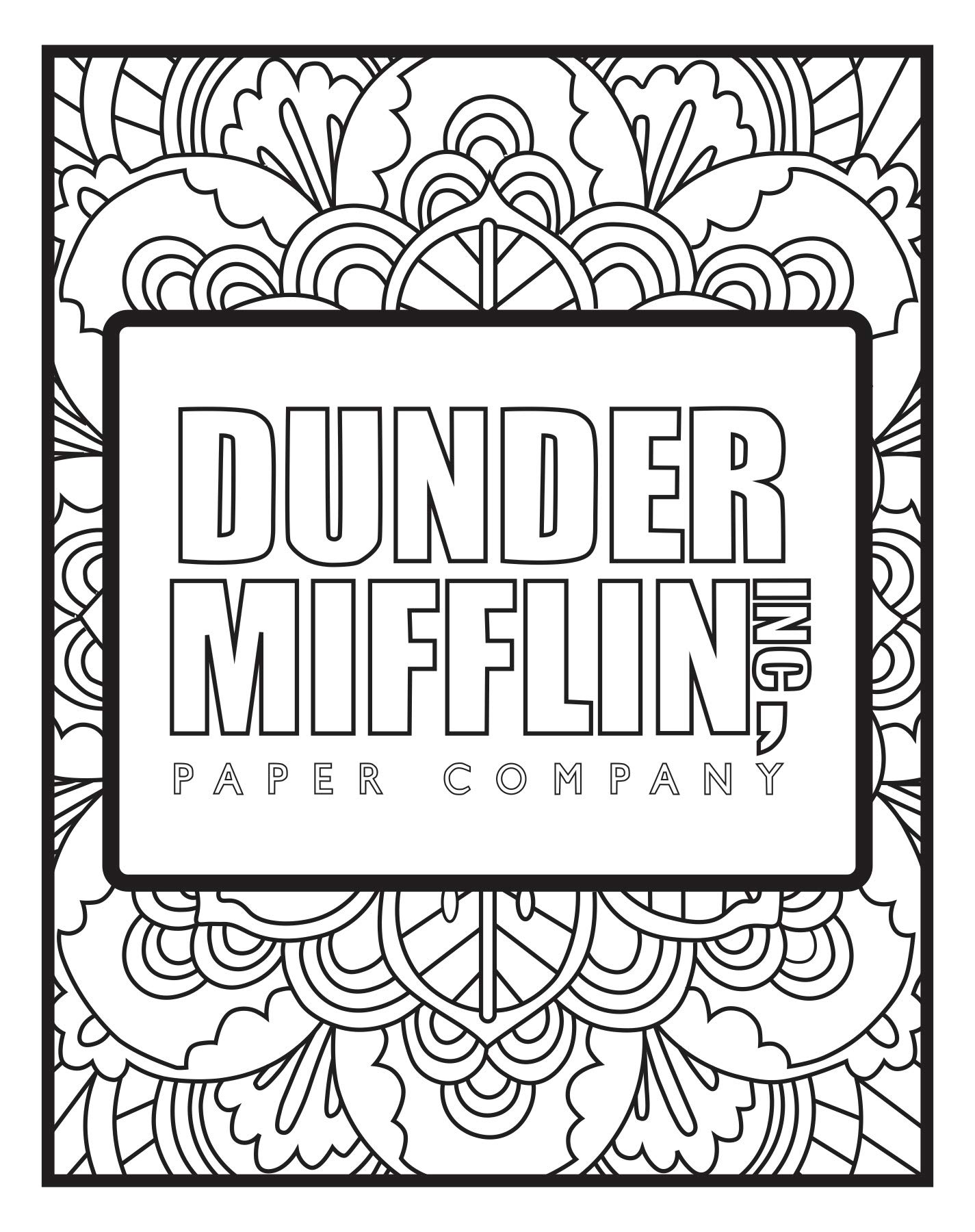The office inspired coloring pages pack of different designs for pencil or marker coloring â x â standard size â easy to frame heavy cardstock makes a great gift office products