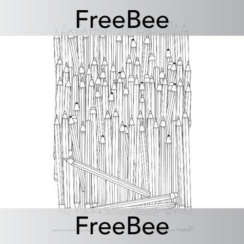 Free pencil mindfulness colouring sheets by