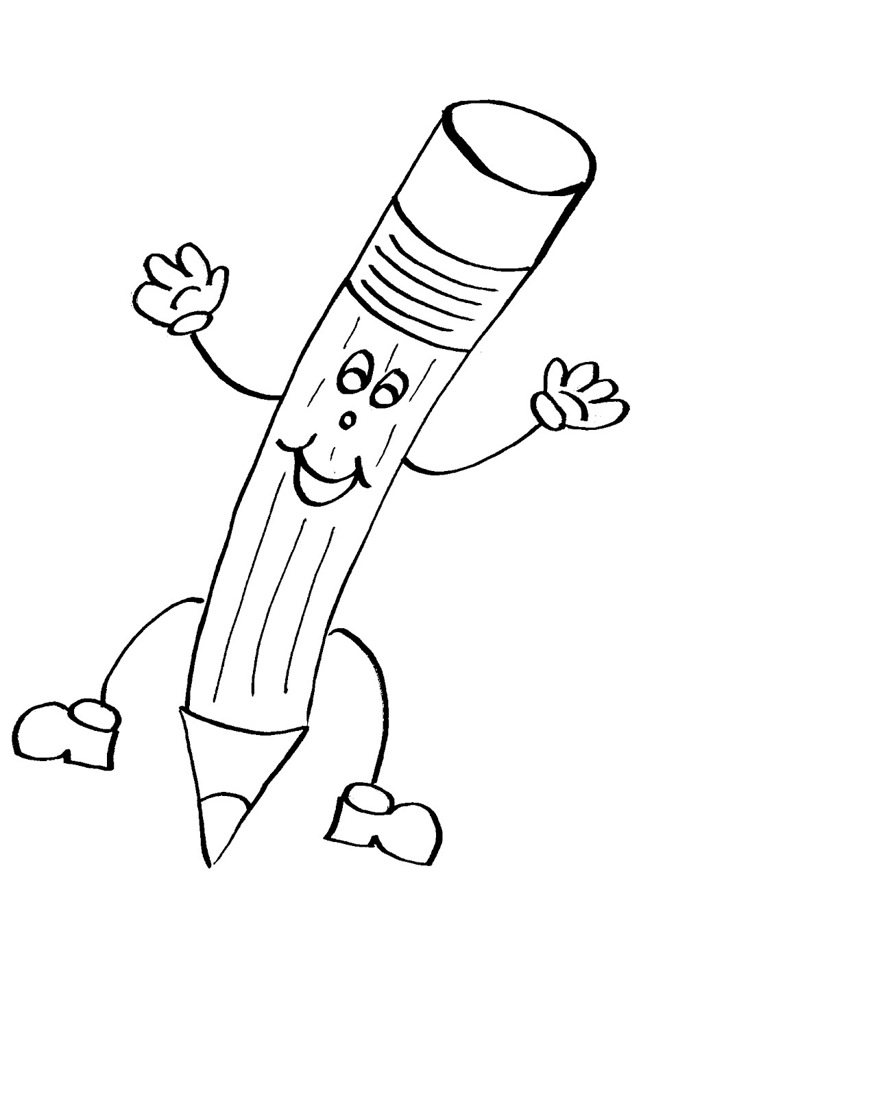 Free printable pencil coloring pages for kids