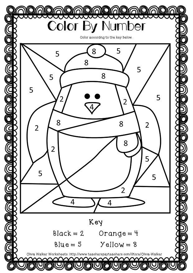 Winter math numbers to recognise numbers to ten worksheets printables winter preschool winter kindergarten winter math