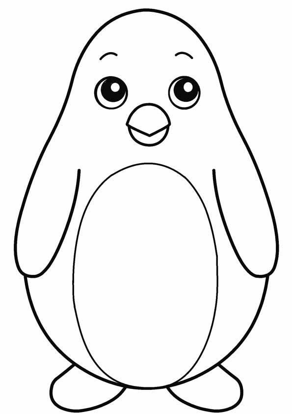 Coloring pages printable baby penguin coloring page for kids