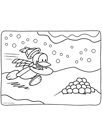 Winter coloring pages â tims printables