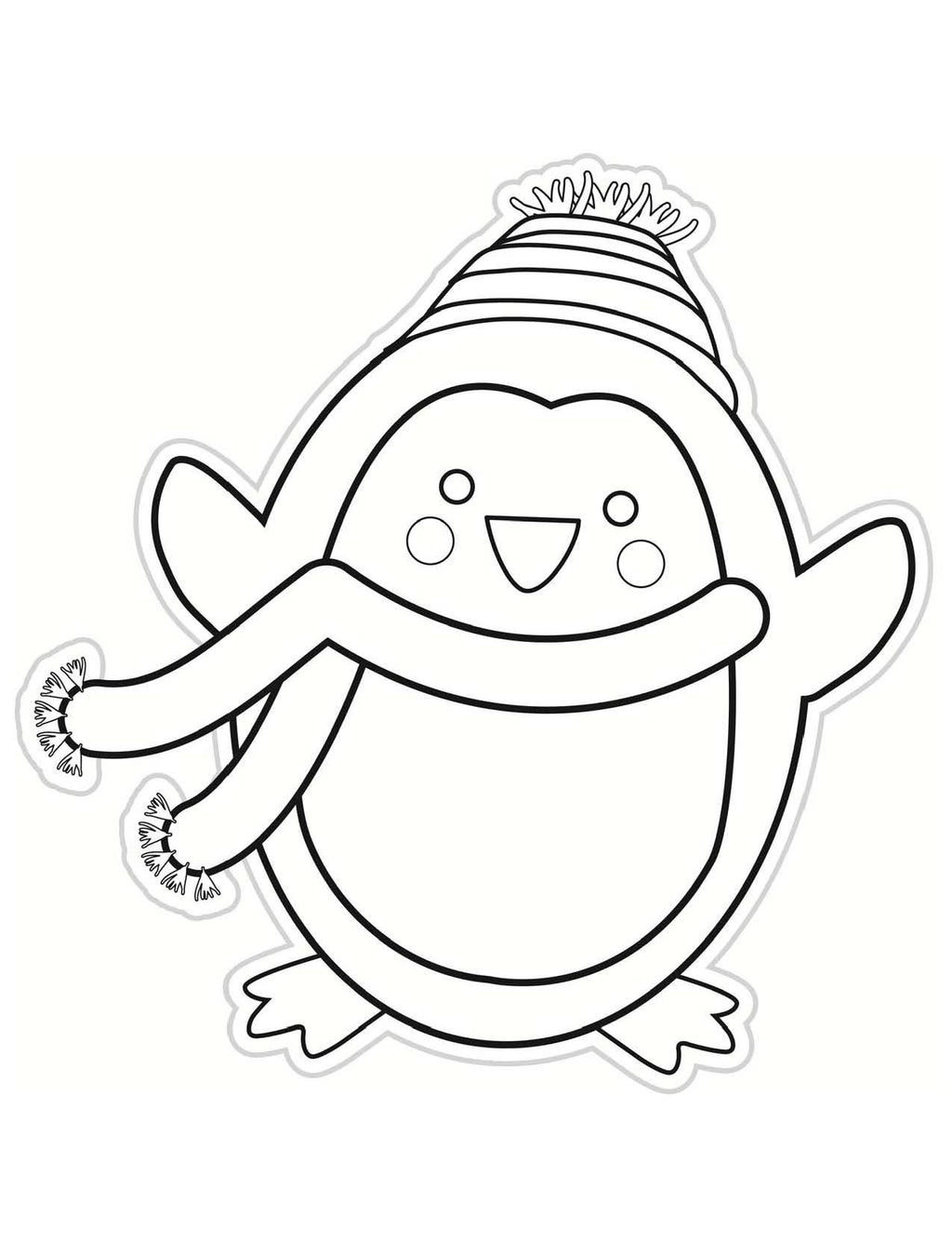 Penguin cut outs color my classroom uprint schoolgirl style